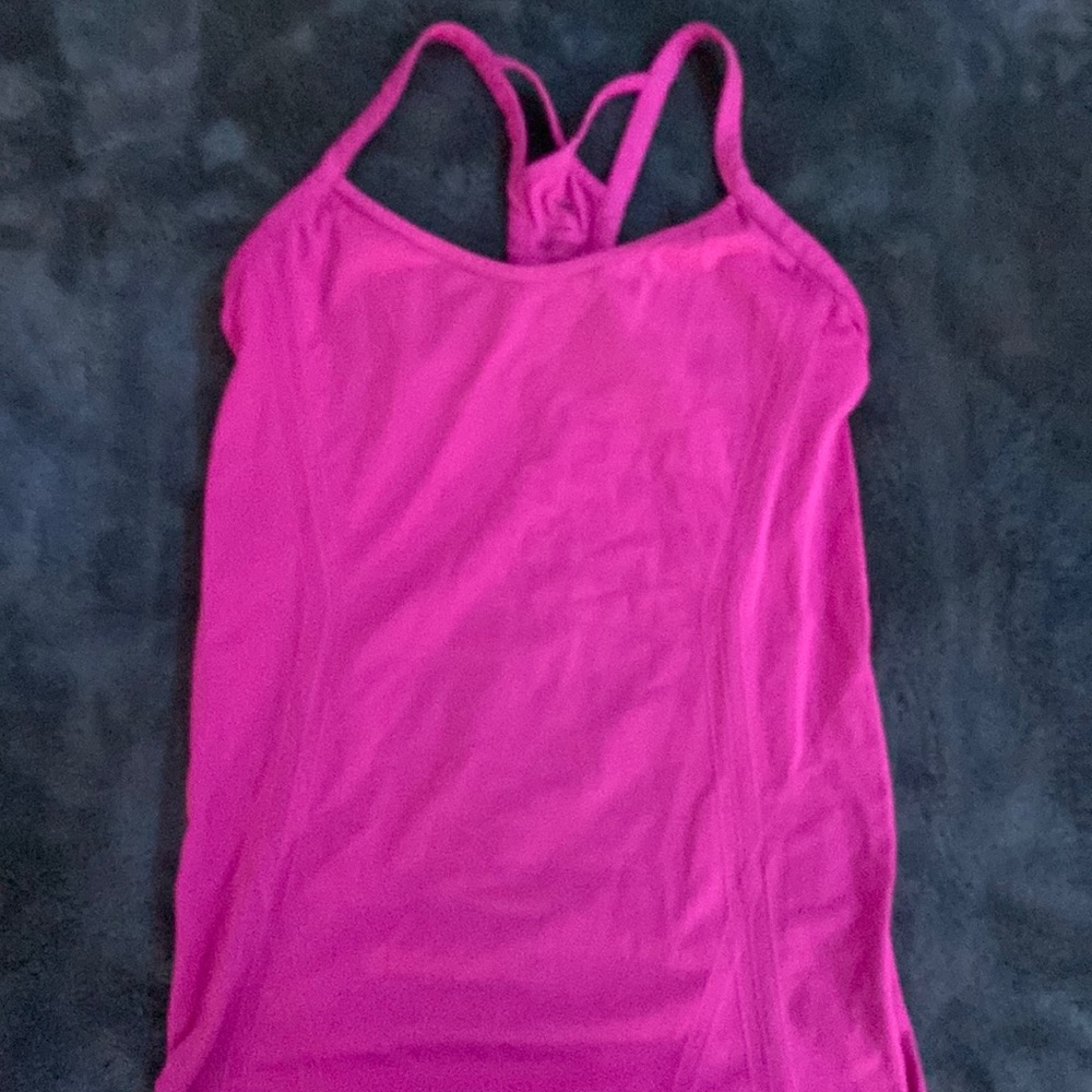 Pink work out tank top